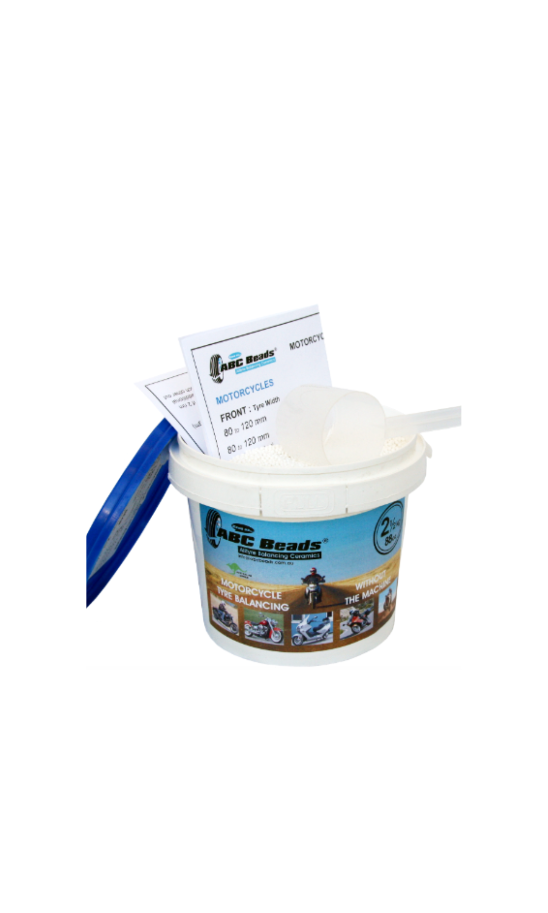 2.5kg (88oz) Bucket 1 | ABC Motorcycle Tyre Balancing Beads