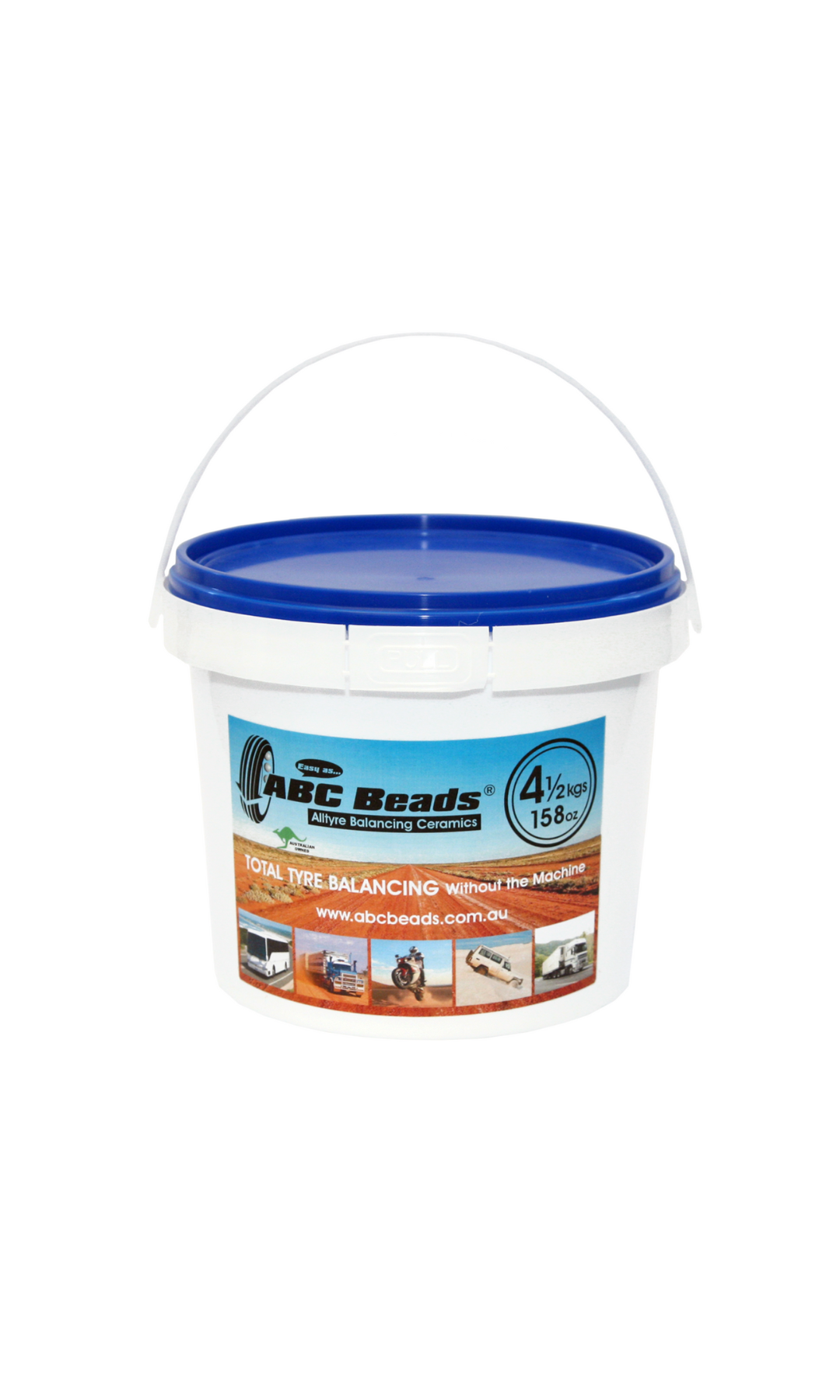 4.5kg (158oz) Bucket of ABC Tyre Balancing Beads - ABC Beads
