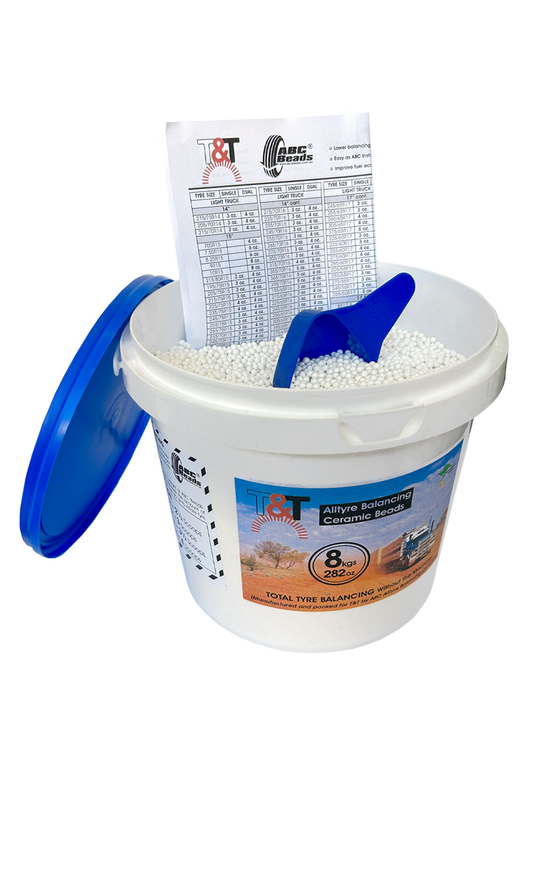 8kg (282oz) Bucket of T&T Wheel & Tyre Balancing Beads - ABC Beads